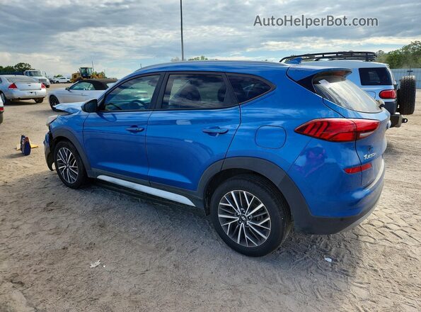 KM8J33AL5LU138986 2020 HYUNDAI TUCSON Синий Задняя левая четверть