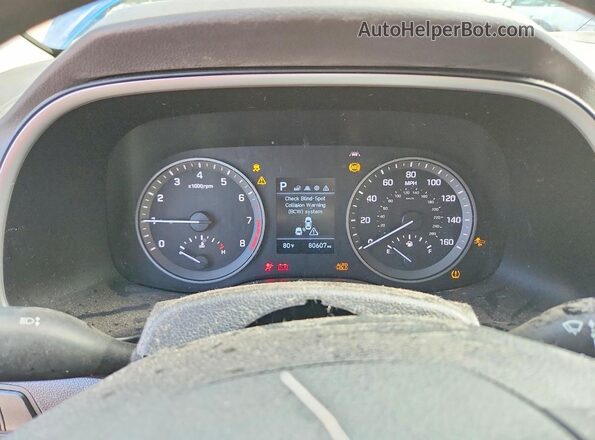 KM8J33AL5LU138986 2020 HYUNDAI TUCSON Синий Вид щитка приборов