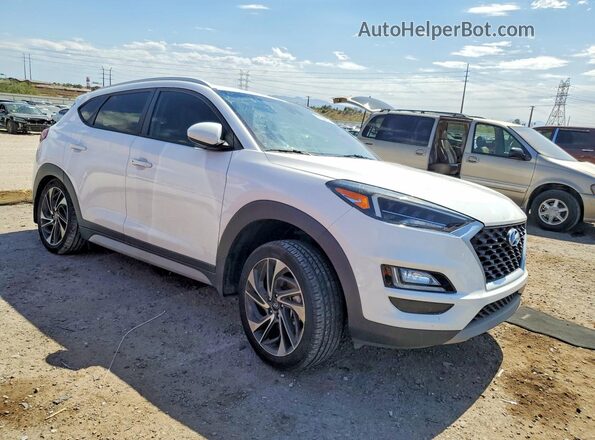 KM8J33AL8LU203359 2020 HYUNDAI TUCSON White Delantero derecho