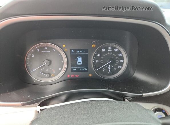 KM8J33AL8LU223899 2020 HYUNDAI TUCSON White Widok zestawu wskaźników