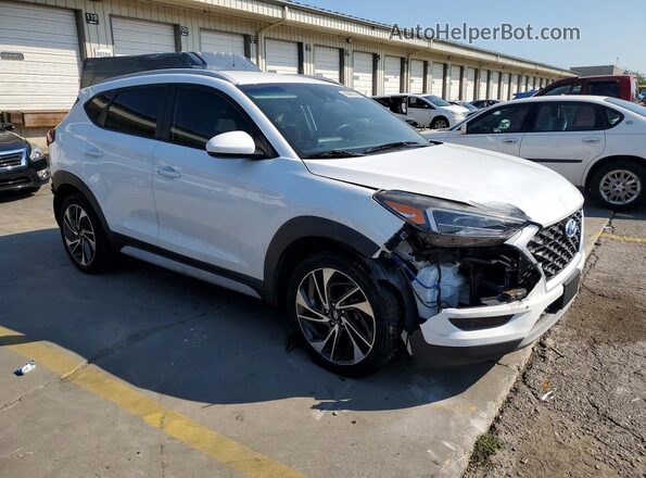 KM8J33AL9LU114822 2020 HYUNDAI TUCSON White Delantero derecho