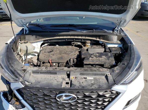 KM8J33AL9LU114822 2020 HYUNDAI TUCSON White Vista del compartimento del motor