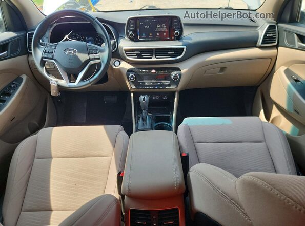 KM8J33AL9LU184286 2020 HYUNDAI TUCSON Белый Вид панели приборов