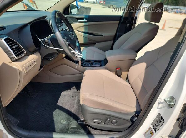 KM8J33AL9LU184286 2020 HYUNDAI TUCSON Белый Вид салона спереди