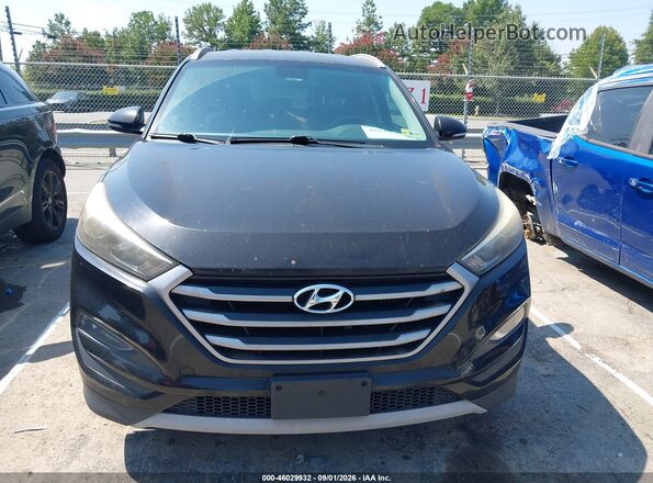 KM8J3CA21HU301874 2017 HYUNDAI TUCSON Black Widok zestawu wskaźników