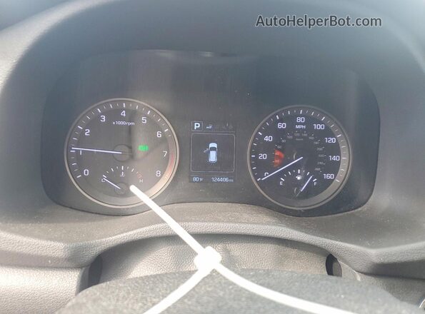 KM8J3CA25GU049142 2016 HYUNDAI TUCSON Gray Instrument cluster view