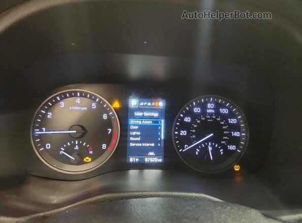 KM8J3CA26GU236311 2016 HYUNDAI TUCSON Black Սարքավորումների վահանակի տեսք