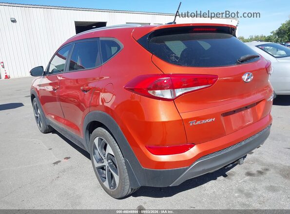 KM8J3CA29GU068180 2016 HYUNDAI TUCSON Orange Rear left
