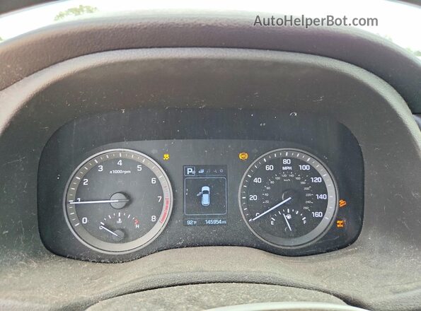 KM8J3CA42HU432829 2017 HYUNDAI TUCSON White Սարքավորումների վահանակի տեսք