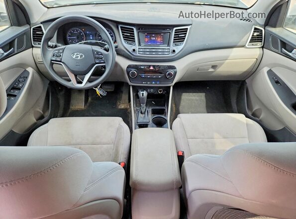 KM8J3CA42HU432829 2017 HYUNDAI TUCSON White Առջևի վահանակի տեսք