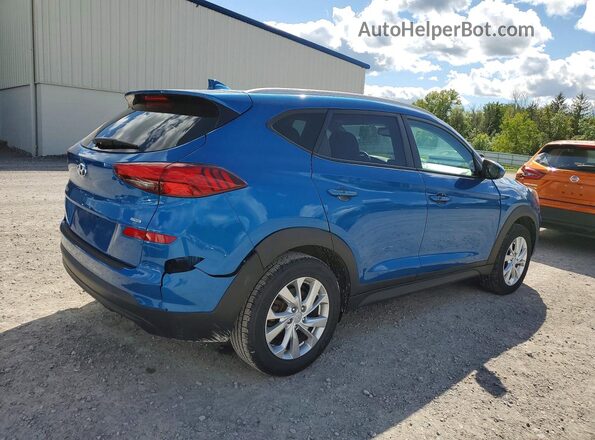 KM8J3CA42KU025228 2019 HYUNDAI TUCSON Синий Передняя правая четверть