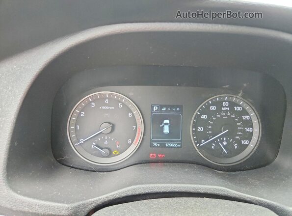 KM8J3CA44GU210467 2016 HYUNDAI TUCSON Gray Instrument cluster view