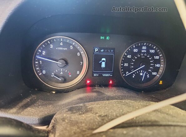 KM8J3CA46GU093202 2016 HYUNDAI TUCSON Silver Instrument cluster view