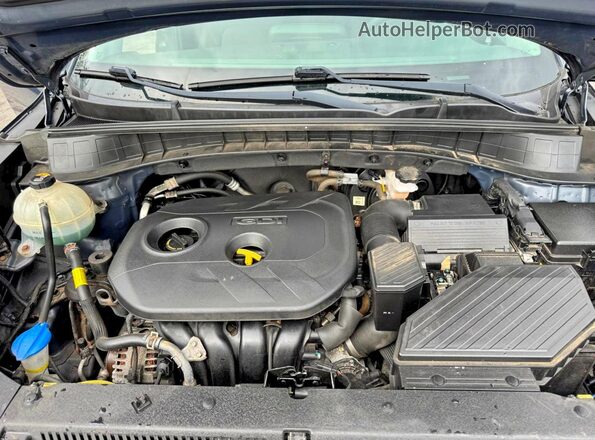KM8J3CA47KU076904 2019 HYUNDAI TUCSON Черный Вид салона спереди