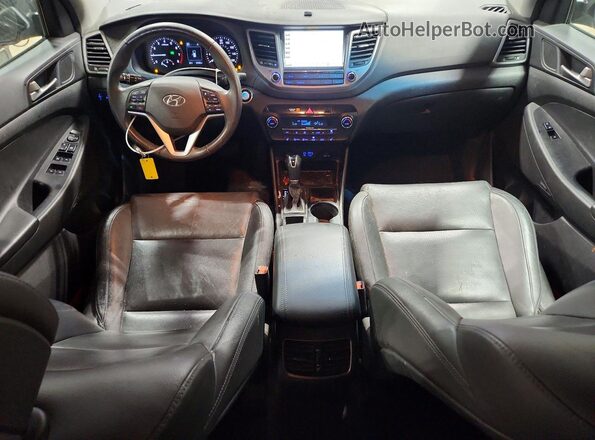 KM8J3CA49JU820145 2018 HYUNDAI TUCSON Black Widok deski rozdzielczej