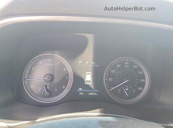 KM8J3CAL1KU888934 2019 HYUNDAI TUCSON Silver Սարքավորումների վահանակի տեսք