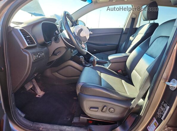 KM8J3CAL1LU082206 2020 HYUNDAI TUCSON Gray წინა სალონის ხედი