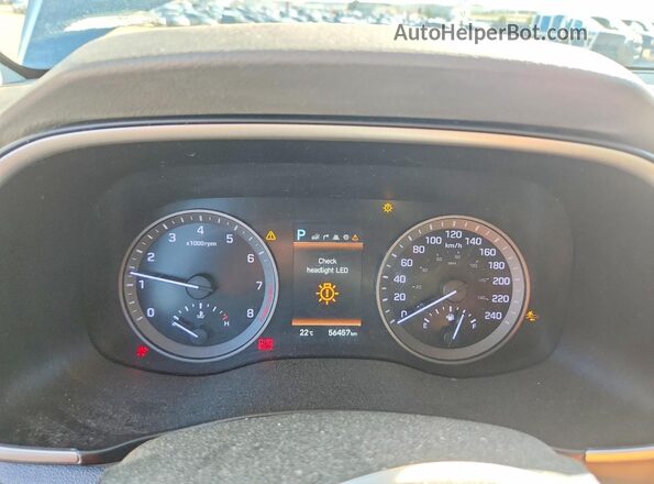 KM8J3CAL1LU082206 2020 HYUNDAI TUCSON Gray ხელსაწყოთა პანელის ხედი