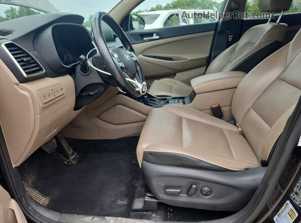 KM8J3CAL5KU887074 2019 HYUNDAI TUCSON Black Вид салону спереду