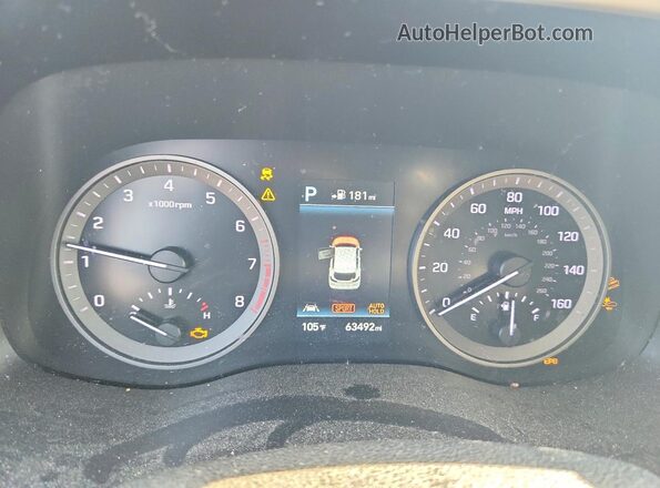 KM8J3CAL8KU037620 2019 HYUNDAI TUCSON Black ხელსაწყოთა პანელის ხედი
