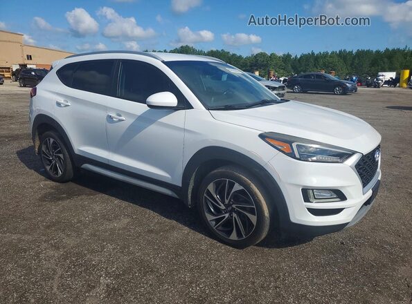 KM8J3CAL8KU837527 2019 HYUNDAI TUCSON White Передня права чверть