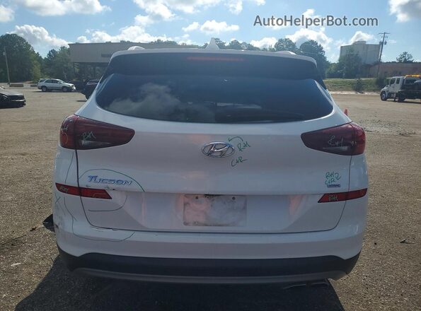 KM8J3CAL8KU837527 2019 HYUNDAI TUCSON White Вид ззаду