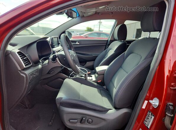 KM8J3CALXKU845404 2019 HYUNDAI TUCSON Maroon Front interior view