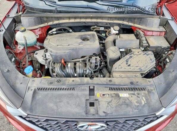 KM8J3CALXKU845404 2019 HYUNDAI TUCSON Maroon Engine compartment view