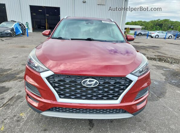KM8J3CALXKU845404 2019 HYUNDAI TUCSON Maroon Front view