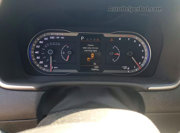 KM8JBCAE2NU022796 2022 HYUNDAI TUCSON Gray Instrument cluster view