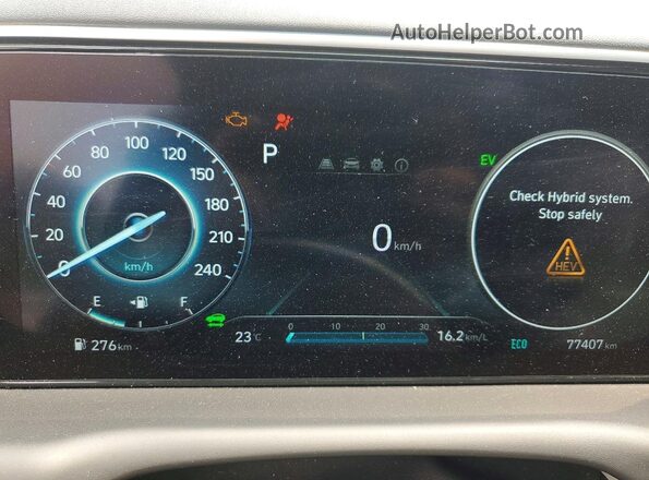 KM8JCCA16NU015246 2022 HYUNDAI TUCSON Black Vista del cuadro de instrumentos