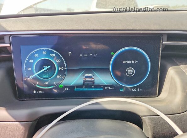 KM8JCCD13RU188868 2024 HYUNDAI TUCSON White Vista del cuadro de instrumentos