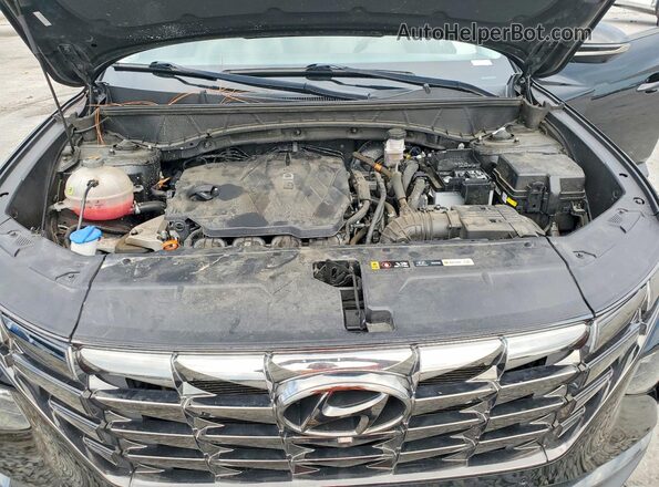 KM8JE3AE3NU053188 2022 HYUNDAI TUCSON Black Vista del compartimento del motor