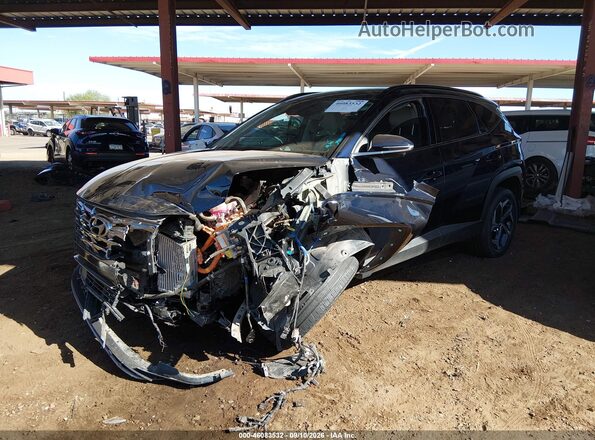KM8JECA14PU126830 2023 HYUNDAI TUCSON HYBRID Blue Front view