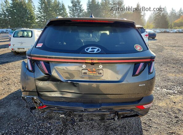 KM8JECAE4NU052518 2022 HYUNDAI TUCSON Green Rear view