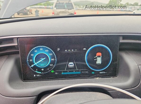 KM8JFCA16NU049095 2022 HYUNDAI TUCSON Black Սարքավորումների վահանակի տեսք