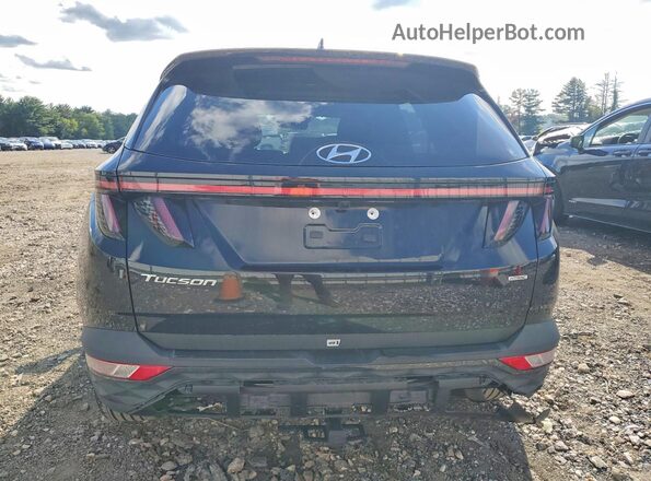 KM8JFCAE1NU166067 2022 HYUNDAI TUCSON Black Հետևի տեսք