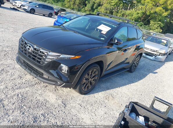 KM8JFCAE2NU166384 2022 HYUNDAI TUCSON Black Przód lewy