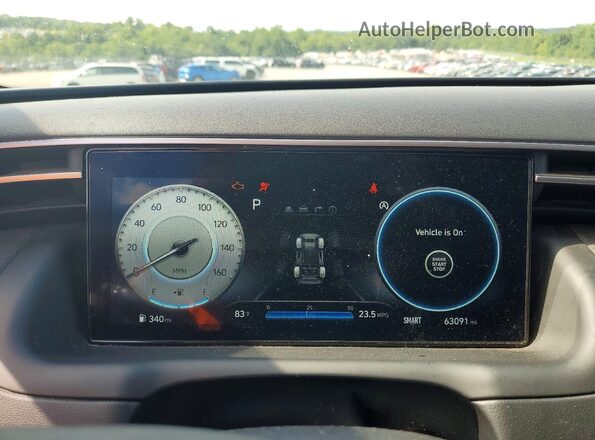 KM8JFCAE3PU194679 2023 HYUNDAI TUCSON White Widok zestawu wskaźników
