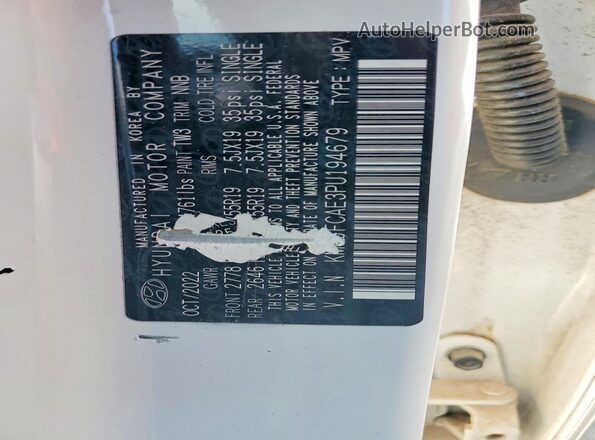 KM8JFCAE3PU194679 2023 HYUNDAI TUCSON White Widok naklejki z numerem VIN