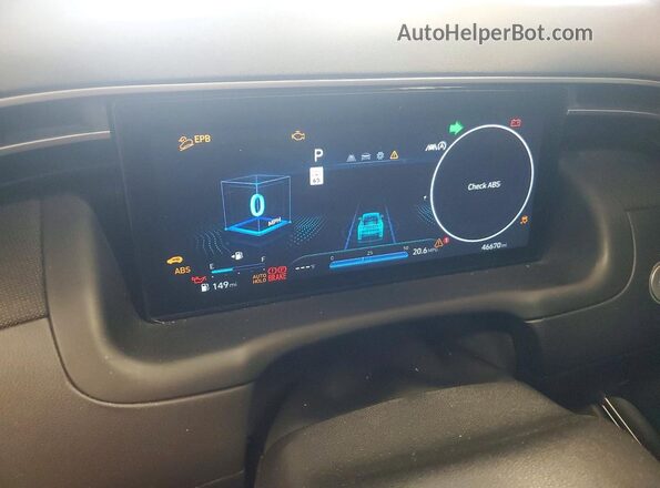 KM8JFCAE3PU206653 2023 HYUNDAI TUCSON Silver Instrument cluster view
