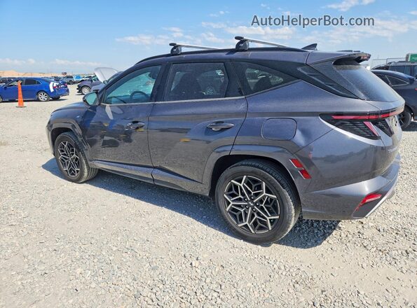 KM8JFCAE6NU065798 2022 HYUNDAI TUCSON Gray Trasero izquierdo
