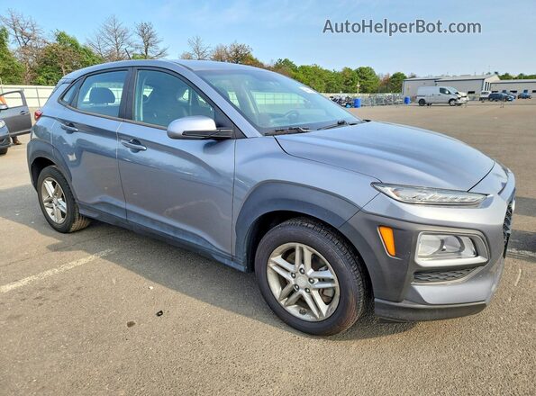 KM8K1CAA5JU077922 2018 HYUNDAI KONA Синий Передняя правая четверть