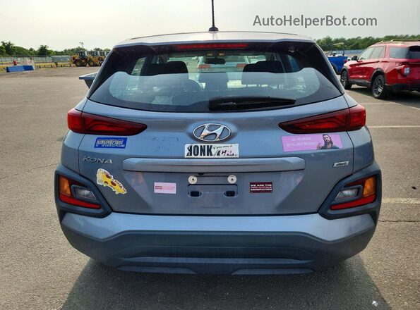 KM8K1CAA5JU077922 2018 HYUNDAI KONA Синий Вид сзади