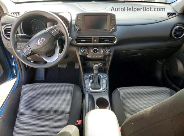 KM8K1CAA5MU604846 2021 HYUNDAI KONA Blue Dashboard view