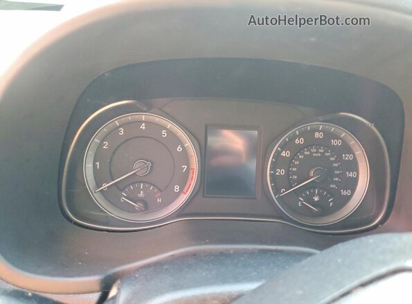 KM8K1CAA5MU604846 2021 HYUNDAI KONA Blue Instrument cluster view