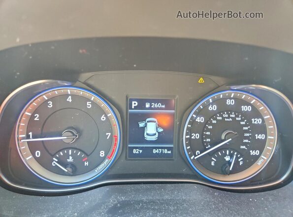 KM8K22AA4LU476363 2020 HYUNDAI KONA Белый Вид щитка приборов