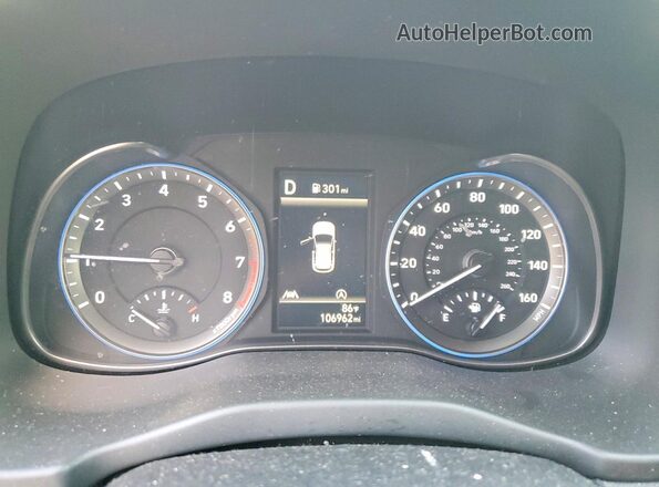 KM8K22AB3NU768923 2022 HYUNDAI KONA Black Instrument cluster view