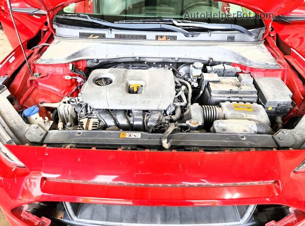KM8K2CAA1MU618062 2021 HYUNDAI KONA Красный Вид задней части салона