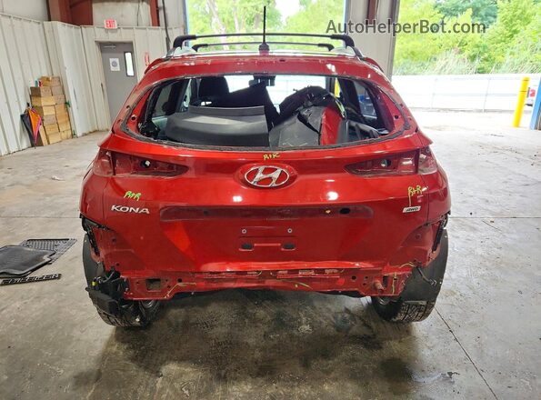 KM8K2CAA1MU618062 2021 HYUNDAI KONA Красный Вид сзади